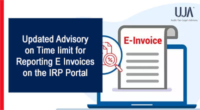 UJA - E Invoices on the IRP Portal.